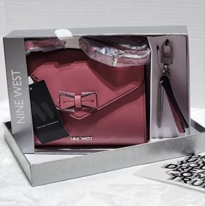 Barbie Core Pink Nine West Women Dancer Mini Crossbody or Handheld Flap Bag